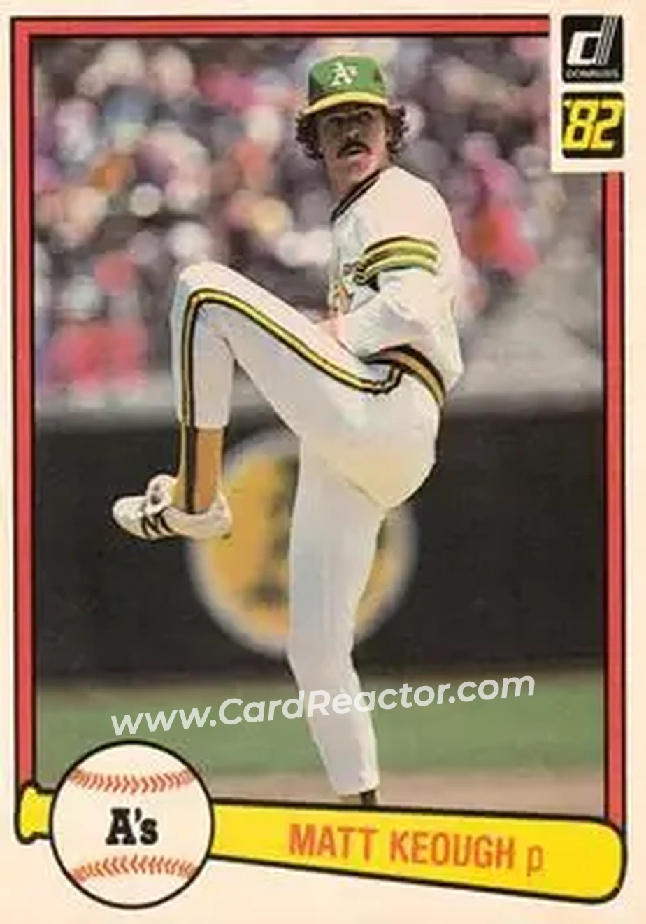 1982 Donruss #71 - Matt Keough - Oakland Athletics - Front