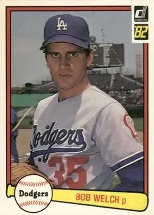 1982 Donruss #75 - Bob Welch - Los Angeles Dodgers 1982 Donruss #75 - Bob Welch - Los Angeles Dodgers