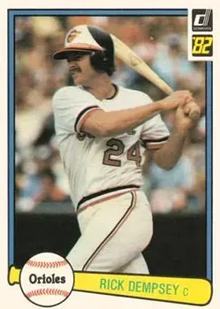 1982 Donruss #77 - Rick Dempsey - Baltimore Orioles
