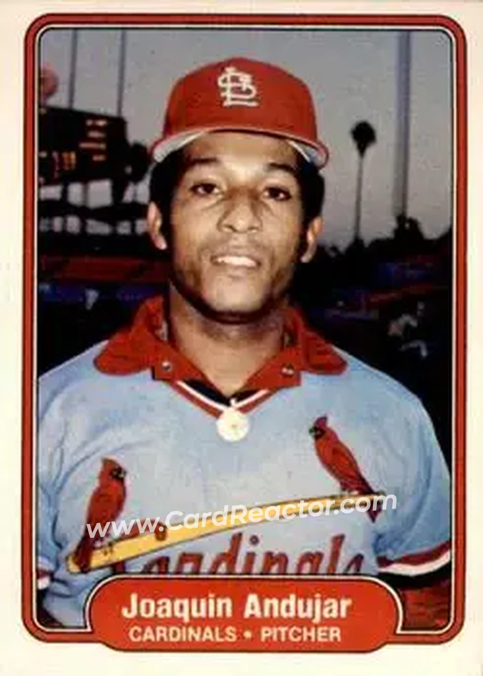 1982 Fleer #110 - Joaquin Andujar - St. Louis Cardinals - Front
