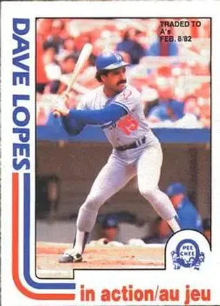 1982 O-Pee-Chee #85 - Dave Lopes - Oakland Athletics
