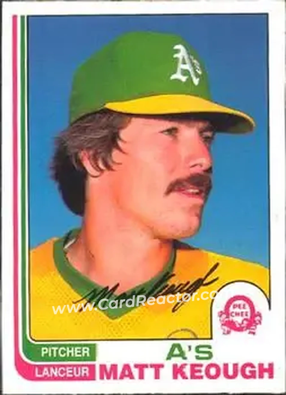 1982 O-Pee-Chee #87 - Matt Keough - Oakland Athletics - Front 1982 O-Pee-Chee #87 - Matt Keough - Oakland Athletics - Front