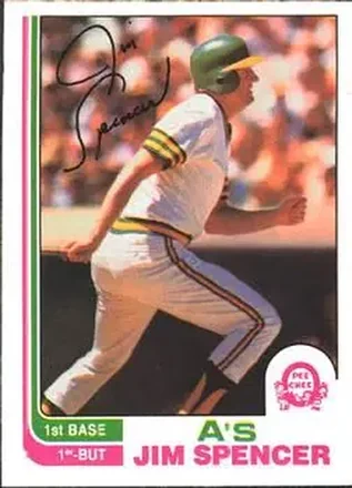 1982 O-Pee-Chee #88 - Jim Spencer - Oakland Athletics