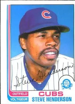 1982 O-Pee-Chee #89 - Steve Henderson - Chicago Cubs 1982 O-Pee-Chee #89 - Steve Henderson - Chicago Cubs