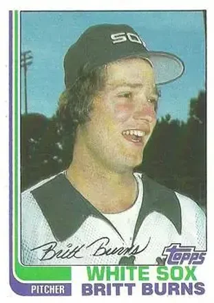 1982 Topps #44 - Britt Burns - Chicago White Sox