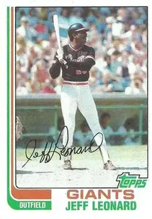 1982 Topps #47 - Jeff Leonard - San Francisco Giants