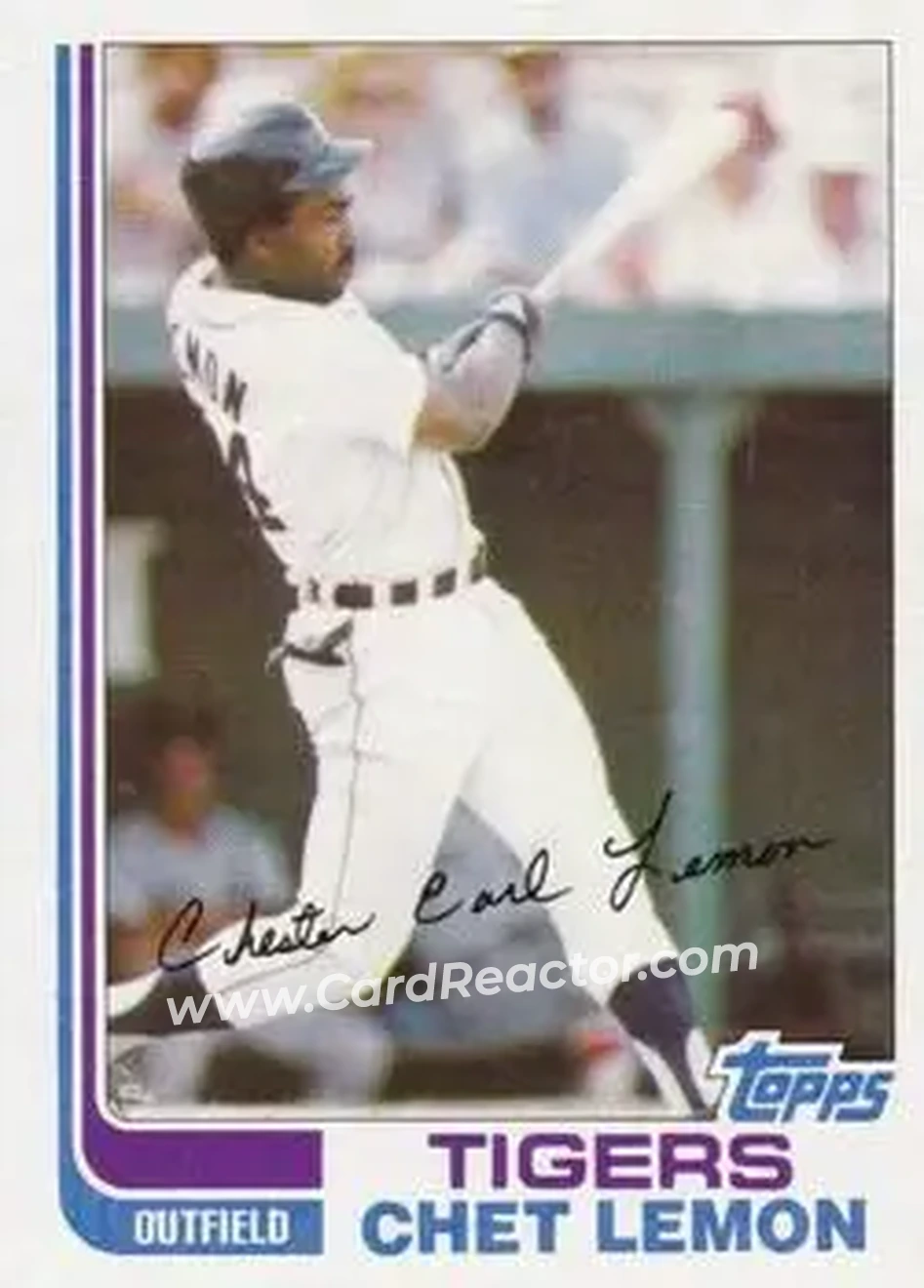 1982 Topps Traded #62T - Chet Lemon - Detroit Tigers - Front