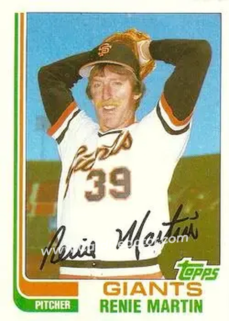 1982 Topps Traded #66T - Renie Martin - San Francisco Giants - Front