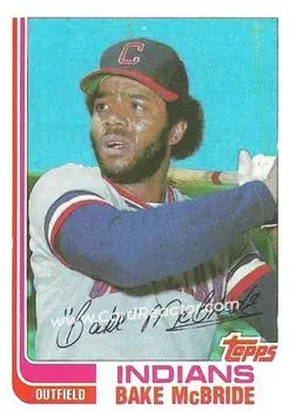 1982 Topps Traded #69T - Bake McBride - Cleveland Indians - Front
