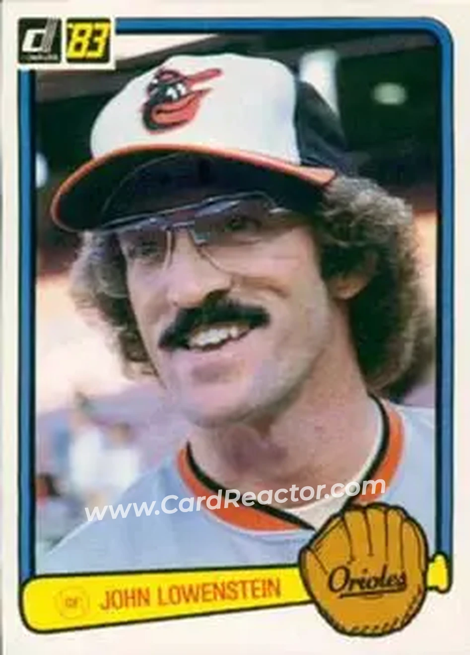 1983 Donruss #153 - John Lowenstein - Baltimore Orioles - Front