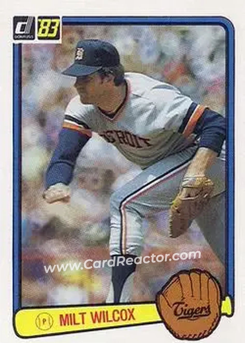 1983 Donruss #155 - Milt Wilcox - Detroit Tigers - Front