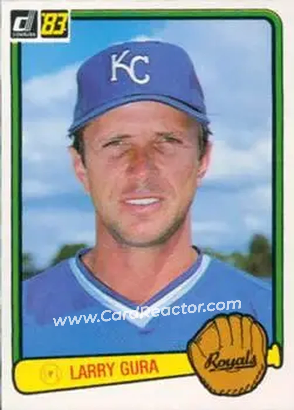 1983 Donruss #160 - Larry Gura - Kansas City Royals - Front