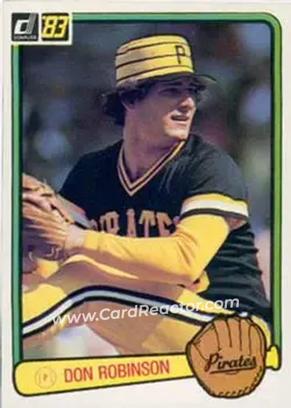 1983 Donruss #171 - Don Robinson - Pittsburgh Pirates - Front