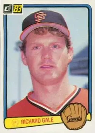 1983 Donruss #172 - Rich Gale - San Francisco Giants