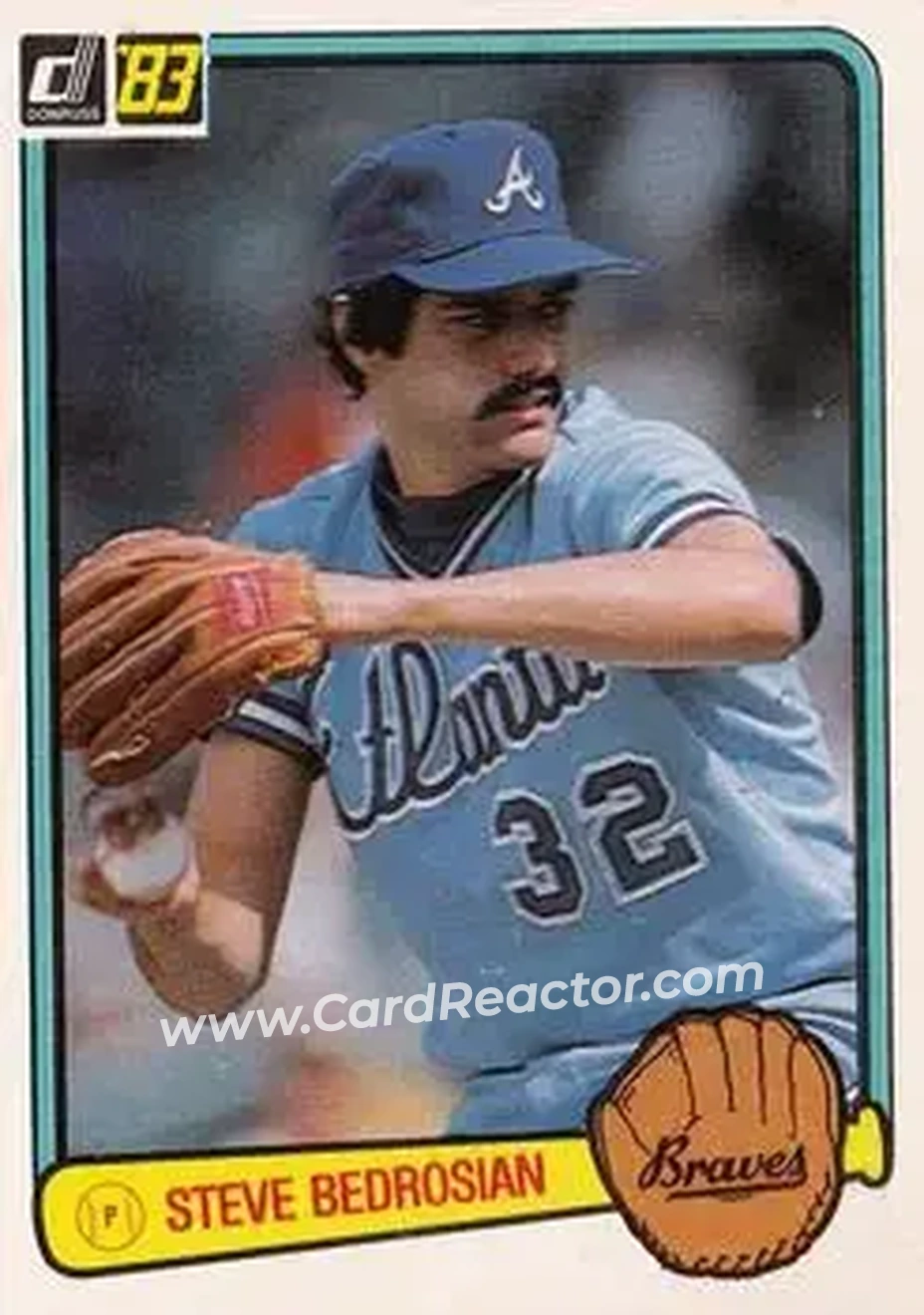 1983 Donruss #173 - Steve Bedrosian - Atlanta Braves - Front