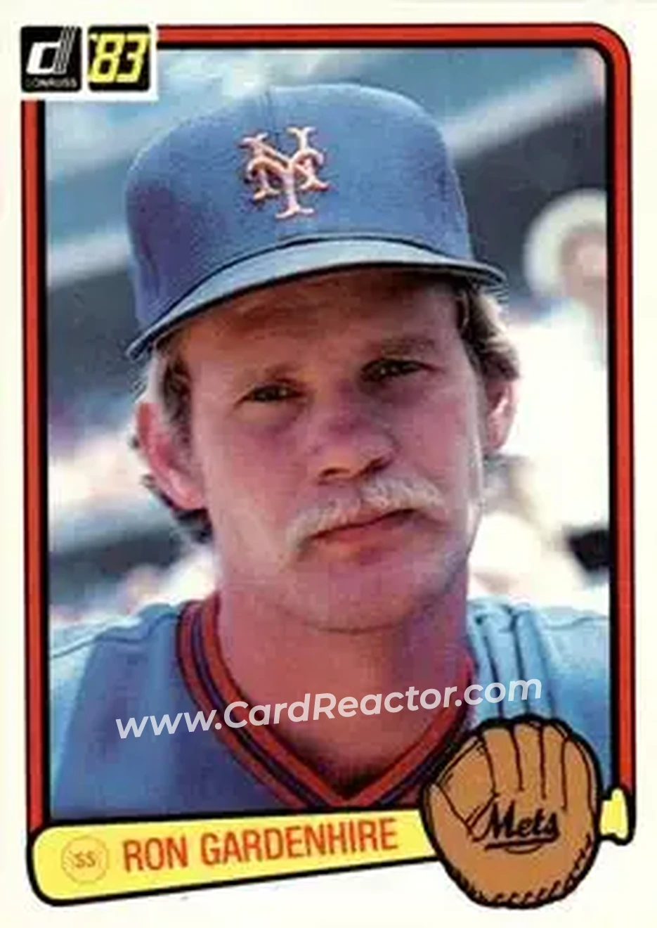 1983 Donruss #175 - Ron Gardenhire - New York Mets - Front 1983 Donruss #175 - Ron Gardenhire - New York Mets - Front