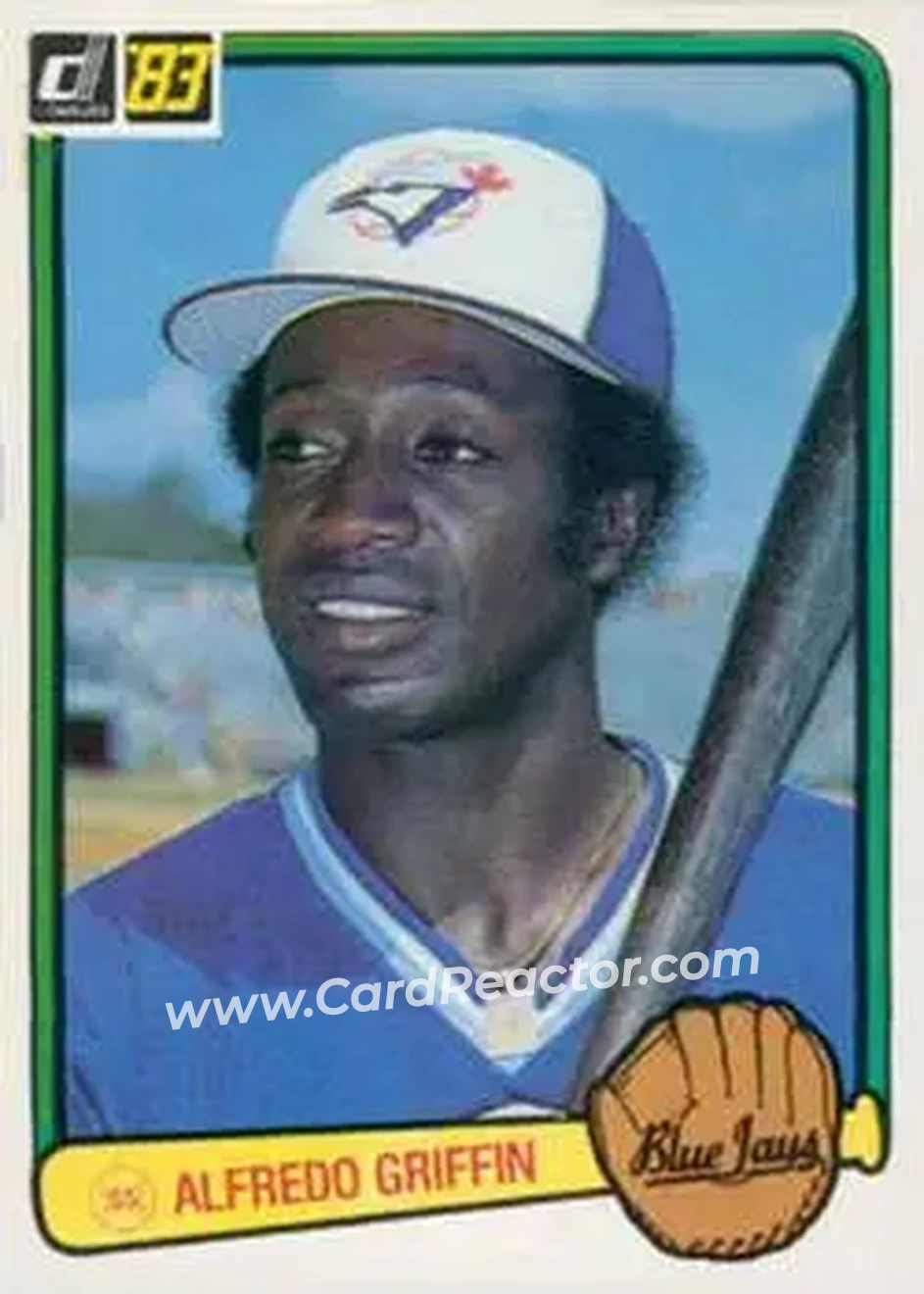1983 Donruss #180 - Alfredo Griffin - Toronto Blue Jays - Front 1983 Donruss #180 - Alfredo Griffin - Toronto Blue Jays - Front