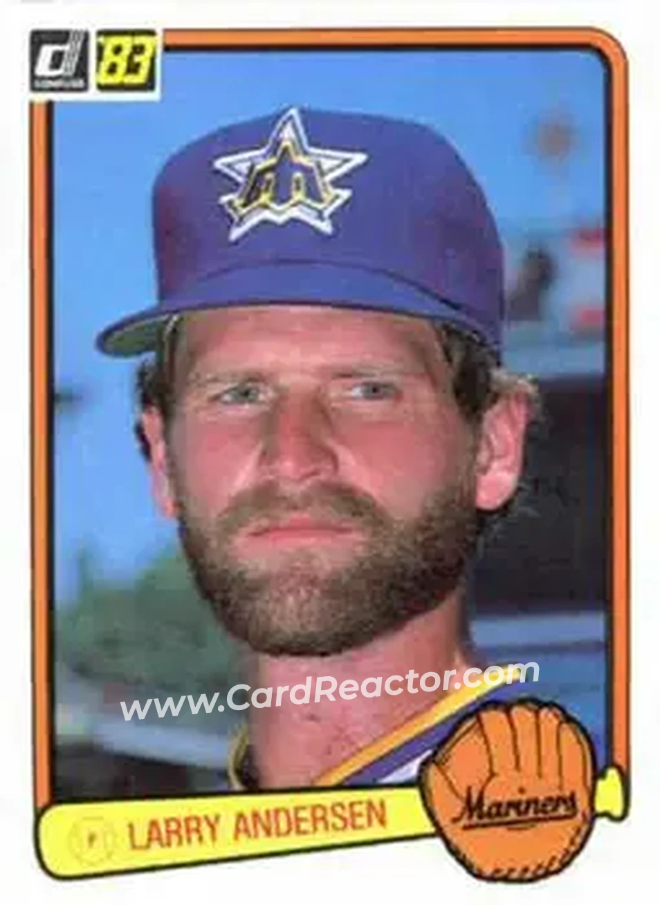 1983 Donruss #181 - Larry Andersen - Seattle Mariners - Front 1983 Donruss #181 - Larry Andersen - Seattle Mariners - Front