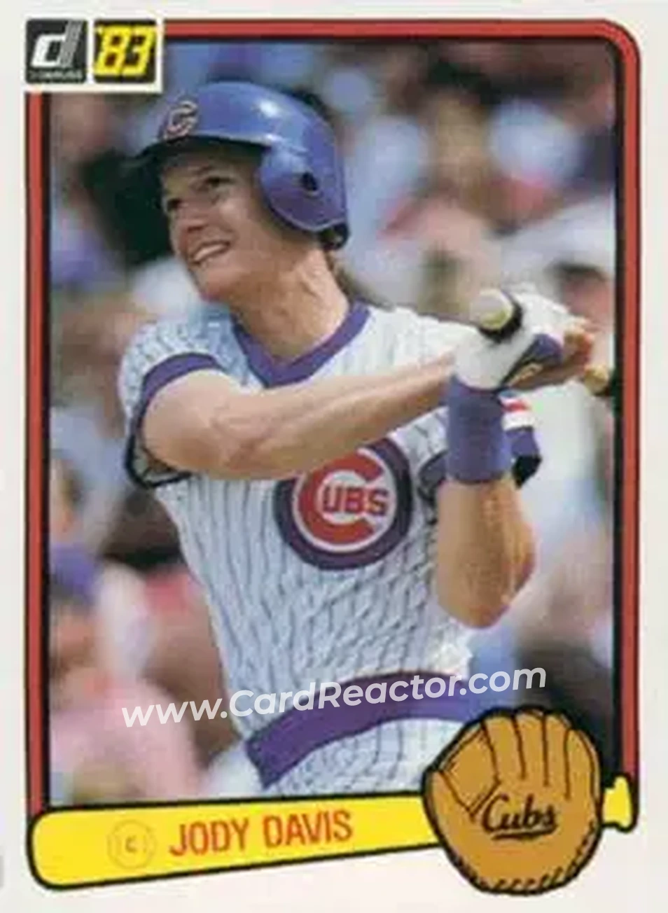 1983 Donruss #183 - Jody Davis - Chicago Cubs - Front