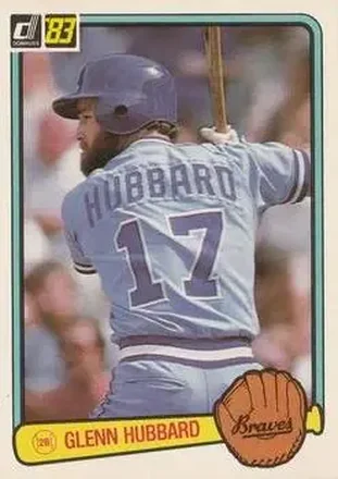 1983 Donruss #184 - Glenn Hubbard - Atlanta Braves