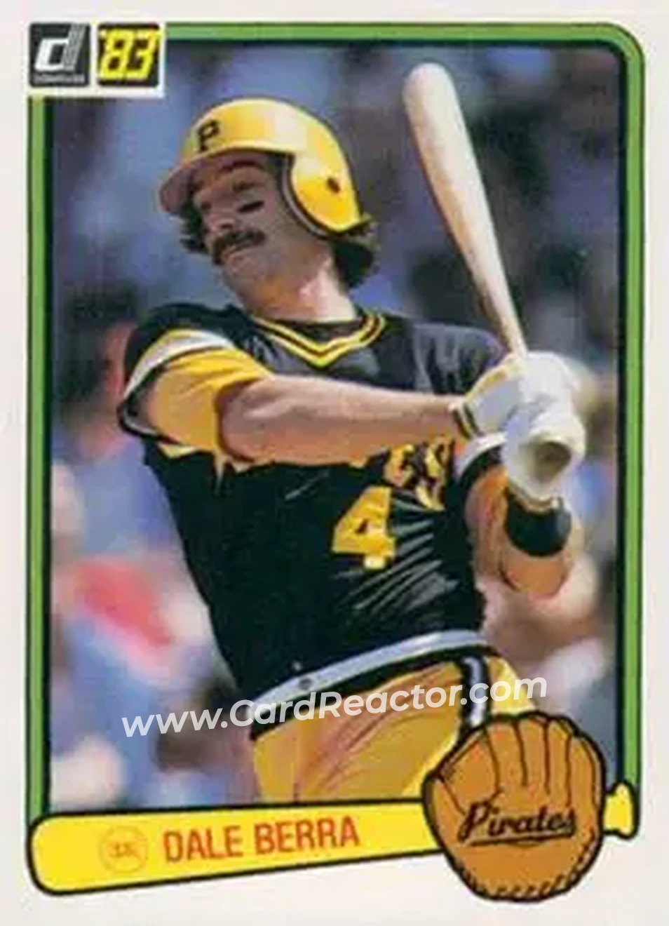 1983 Donruss #185 - Dale Berra - Pittsburgh Pirates - Front 1983 Donruss #185 - Dale Berra - Pittsburgh Pirates - Front