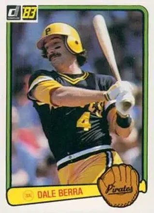 1983 Donruss #185 - Dale Berra - Pittsburgh Pirates 1983 Donruss #185 - Dale Berra - Pittsburgh Pirates