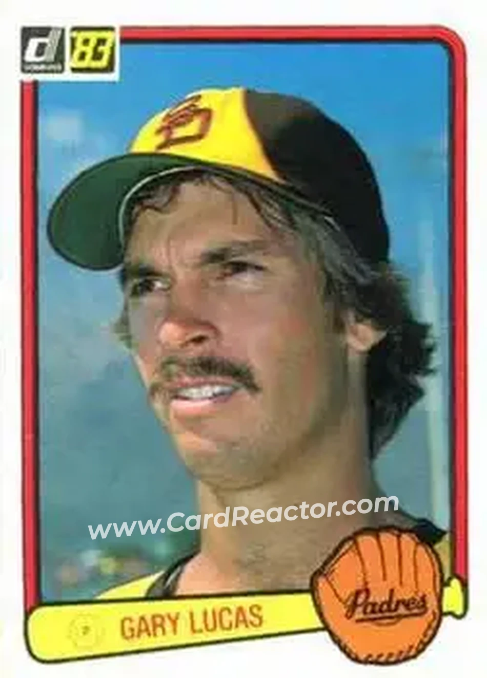 1983 Donruss #187 - Gary Lucas - San Diego Padres - Front