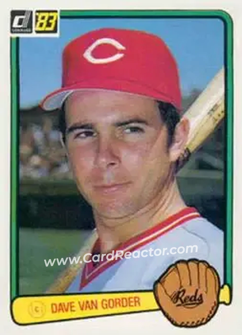 1983 Donruss #188 - Dave Van Gorder - Cincinnati Reds - Front