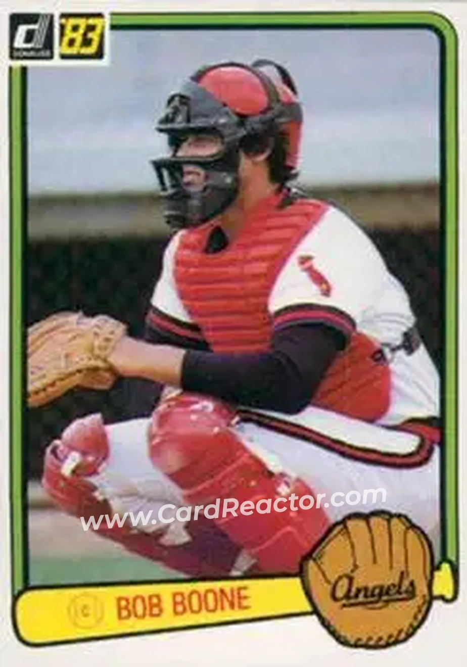 1983 Donruss #192 - Bob Boone - California Angels - Front