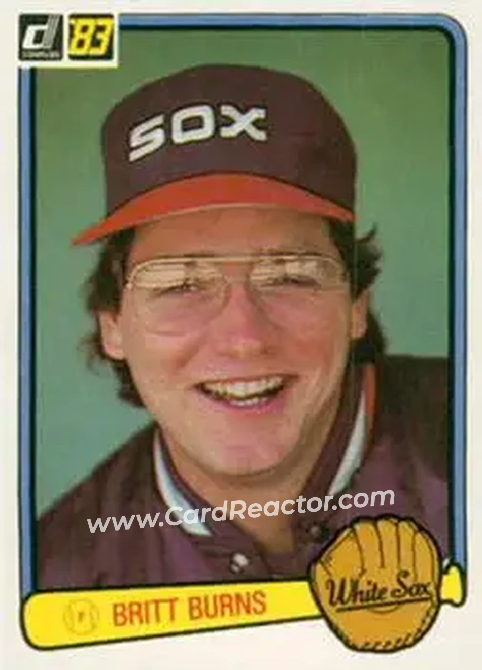 1983 Donruss #193 - Britt Burns - Chicago White Sox - Front