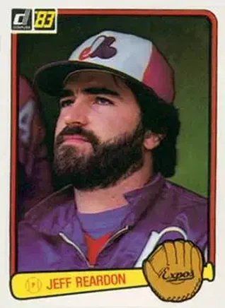 1983 Donruss #194 - Jeff Reardon - Montreal Expos 1983 Donruss #194 - Jeff Reardon - Montreal Expos