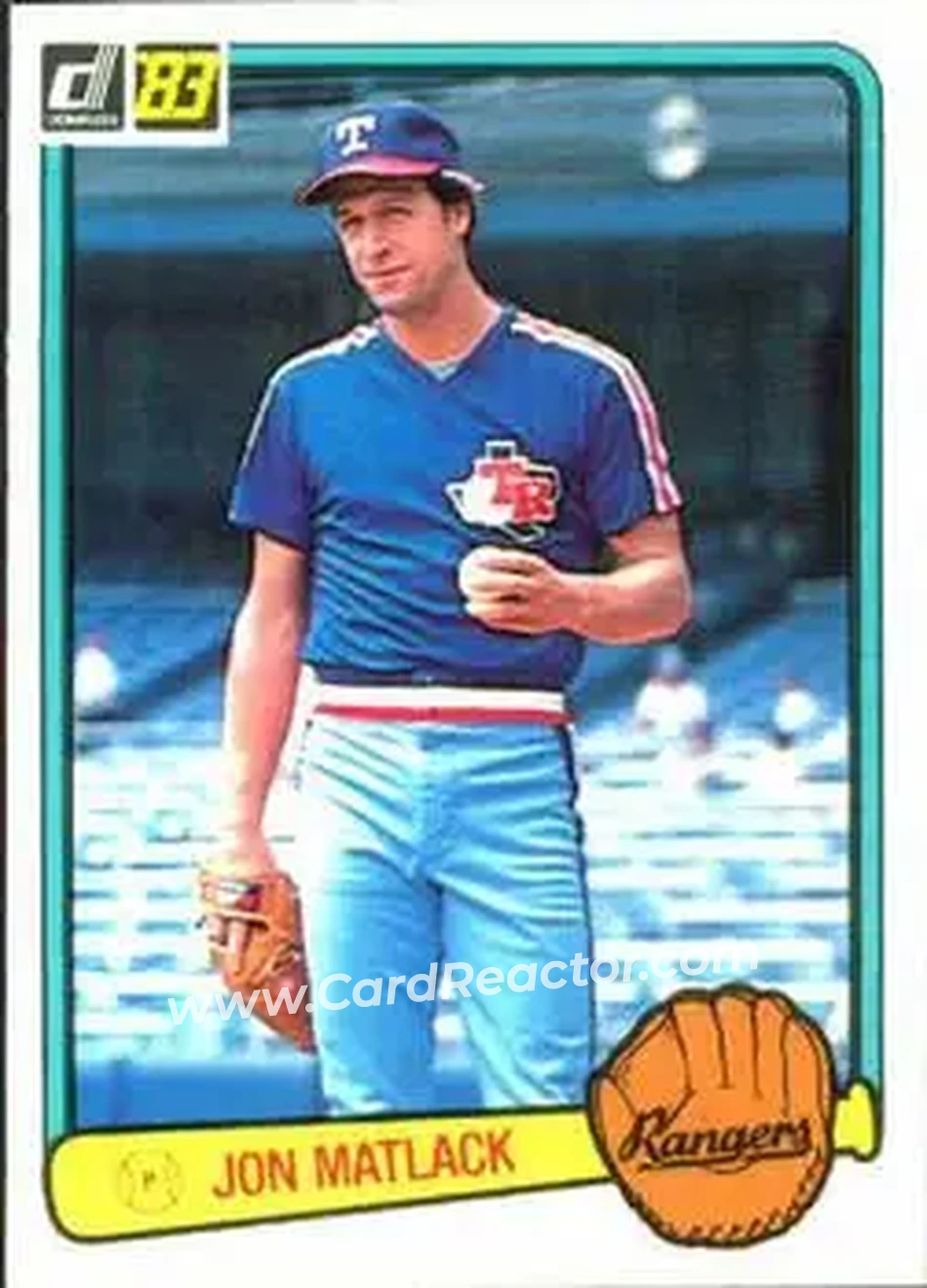 1983 Donruss #195 - Jon Matlack - Texas Rangers - Front