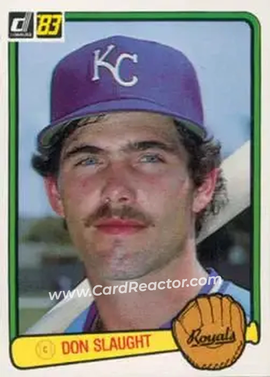 1983 Donruss #196 - Don Slaught - Kansas City Royals - Front