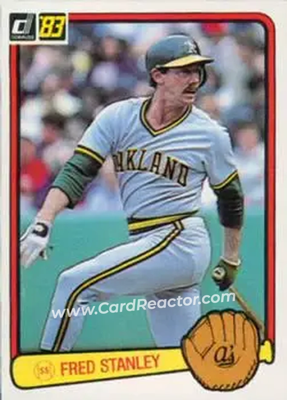 1983 Donruss #197 - Fred Stanley - Oakland Athletics - Front 1983 Donruss #197 - Fred Stanley - Oakland Athletics - Front