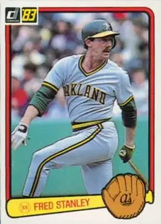 1983 Donruss #197 - Fred Stanley - Oakland Athletics