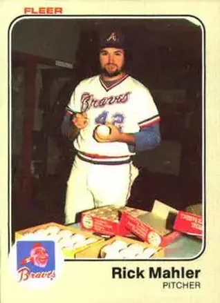 1983 Fleer #141 - Rick Mahler - Atlanta Braves