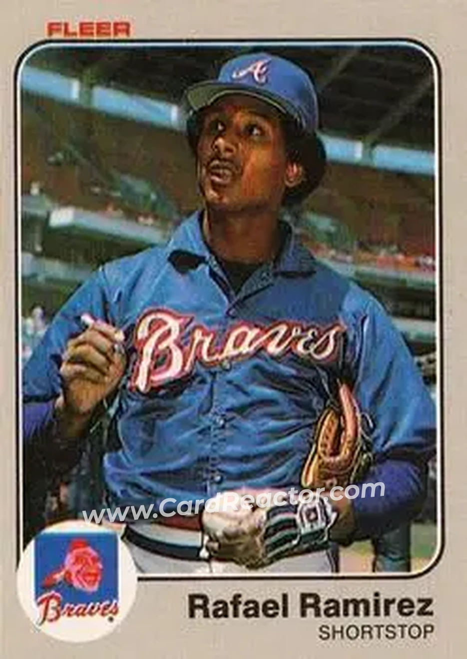 1983 Fleer #146 - Rafael Ramirez - Atlanta Braves - Front 1983 Fleer #146 - Rafael Ramirez - Atlanta Braves - Front
