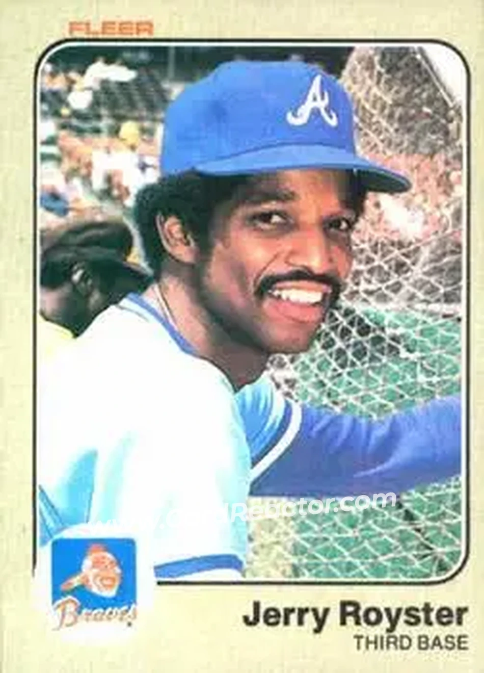 1983 Fleer #147 - Jerry Royster - Atlanta Braves - Front