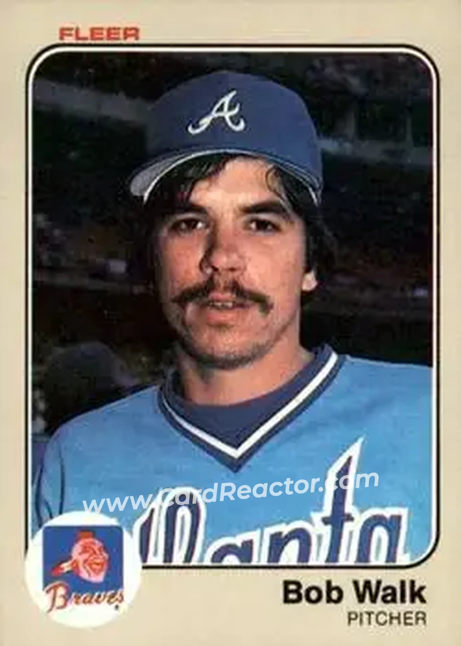 1983 Fleer #149 - Bob Walk - Atlanta Braves - Front