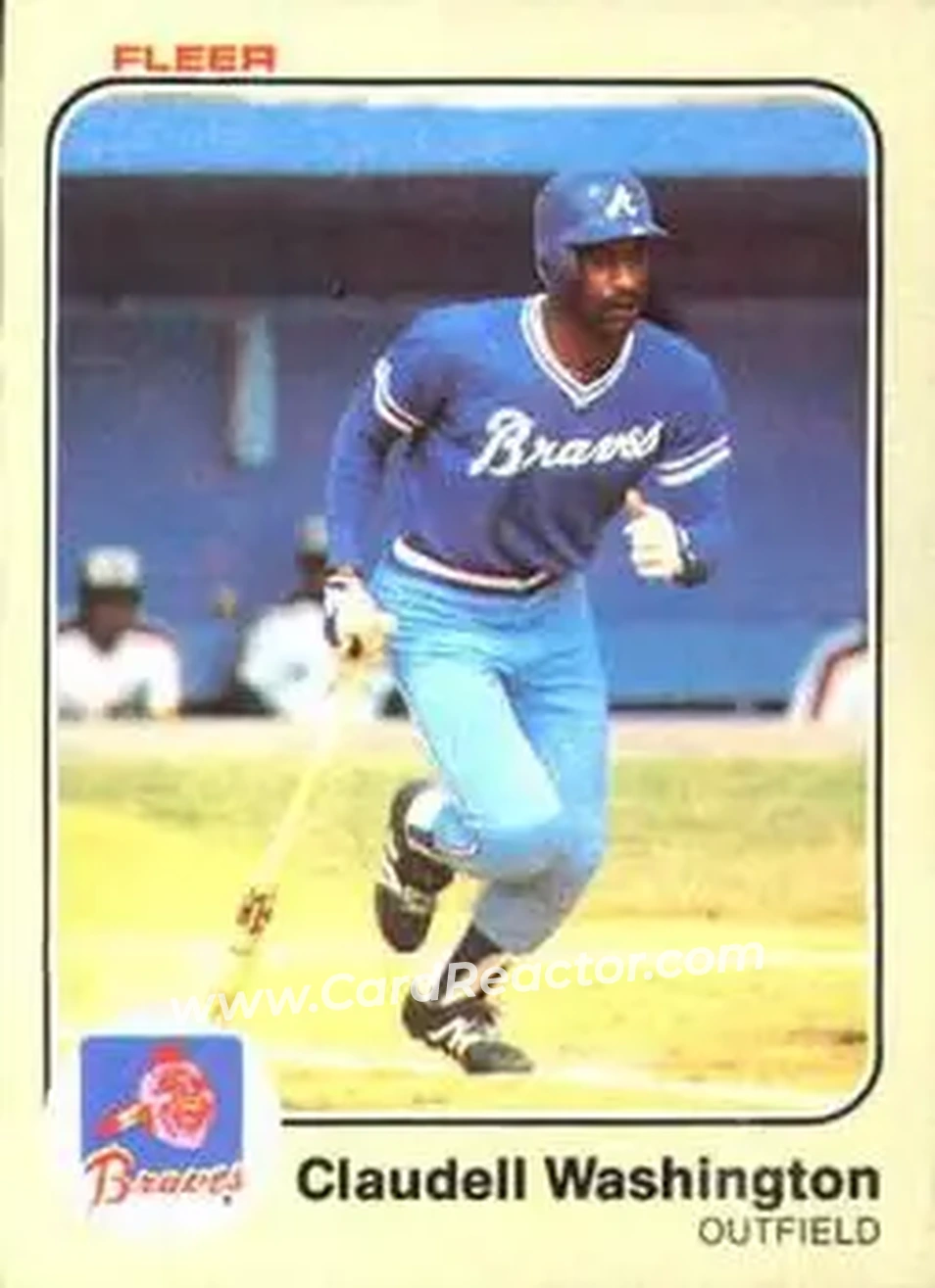 1983 Fleer #150 - Claudell Washington - Atlanta Braves - Front