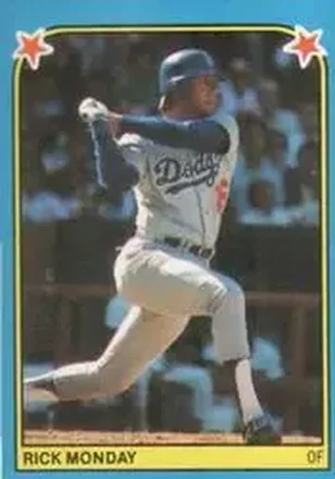 1983 Fleer Star Stickers #114 - Rick Monday - Los Angeles Dodgers 1983 Fleer Star Stickers #114 - Rick Monday - Los Angeles Dodgers