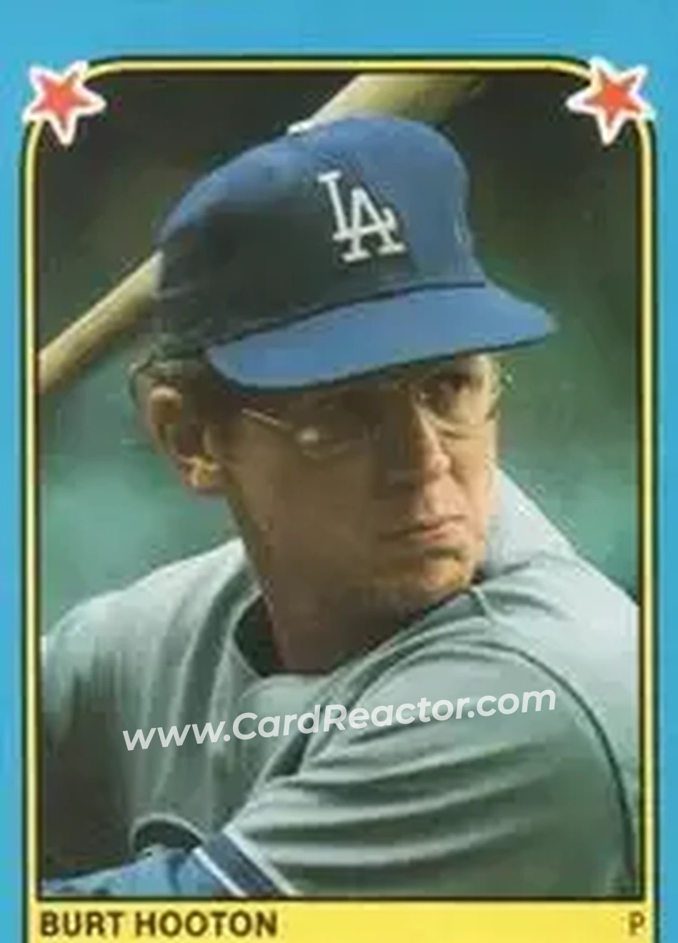 1983 Fleer Star Stickers #115 - Burt Hooton - Los Angeles Dodgers - Front