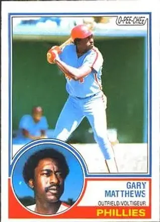 1983 O-Pee-Chee #64 - Gary Matthews - Philadelphia Phillies 1983 O-Pee-Chee #64 - Gary Matthews - Philadelphia Phillies