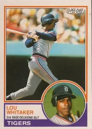 1983 O-Pee-Chee #66 - Lou Whitaker - Detroit Tigers