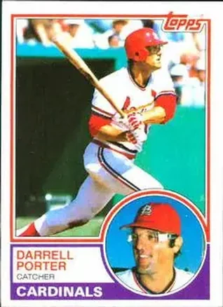 1983 Topps #103 - Darrell Porter - St. Louis Cardinals