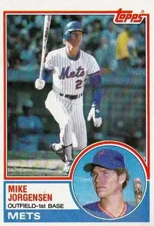 1983 Topps #107 - Mike Jorgensen - New York Mets 1983 Topps #107 - Mike Jorgensen - New York Mets