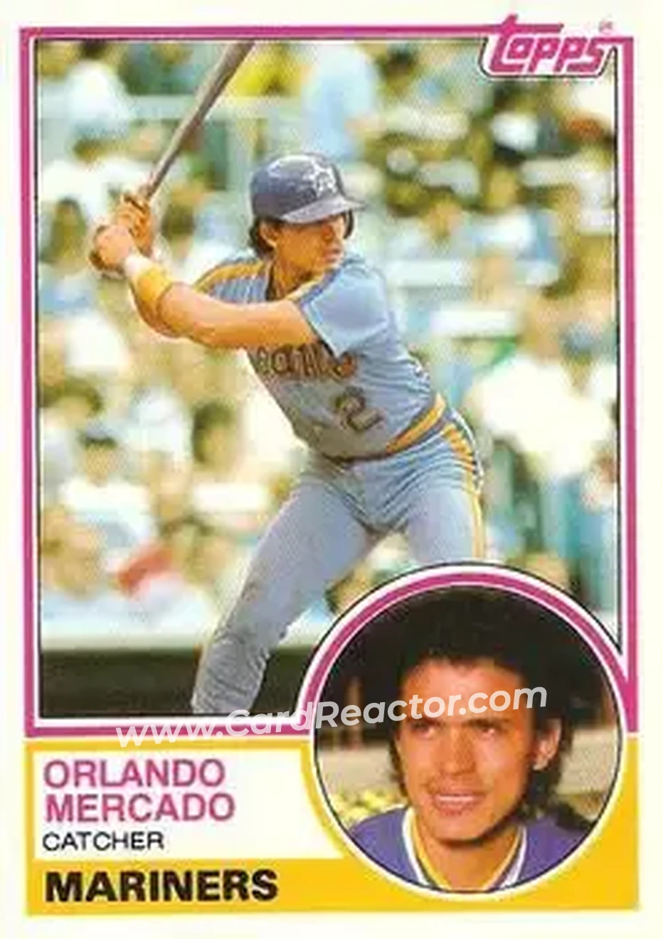 1983 Topps Traded #71T - Orlando Mercado - Seattle Mariners - Front