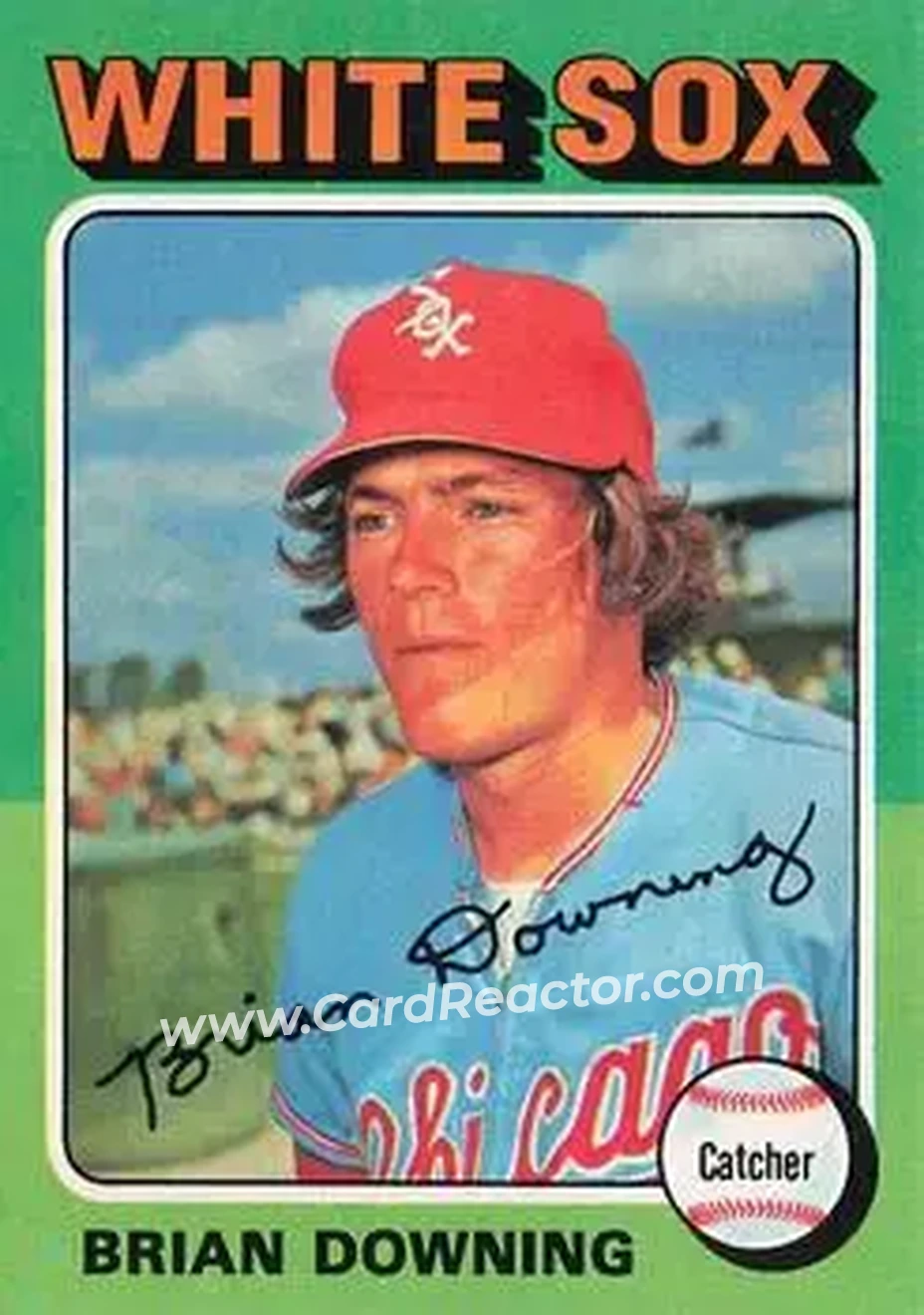 1975 Topps #422 - Brian Downing - Chicago White Sox - Front