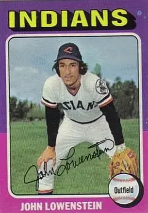 1975 Topps #424 - John Lowenstein - Cleveland Indians