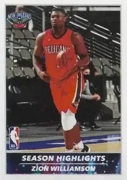 2021-22 Panini NBA Sticker & Card Collection (Brazil) #6 Zion Williamson